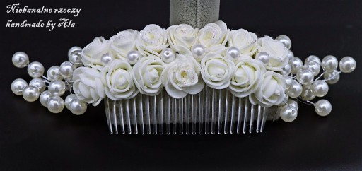 Zdjęcie oferty: Grzebień do włosów różyczki do koka ślub komunia