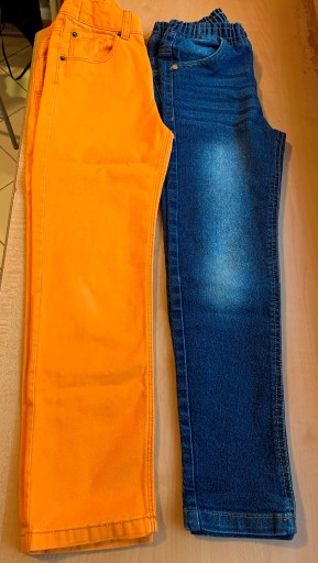 Zdjęcie oferty: H&M i LITTLE kids Spodnie jeansy 2 pary r. 128