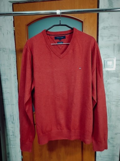 Zdjęcie oferty: Tommy Hilfiger markowy sweter z kaszmirem roz L