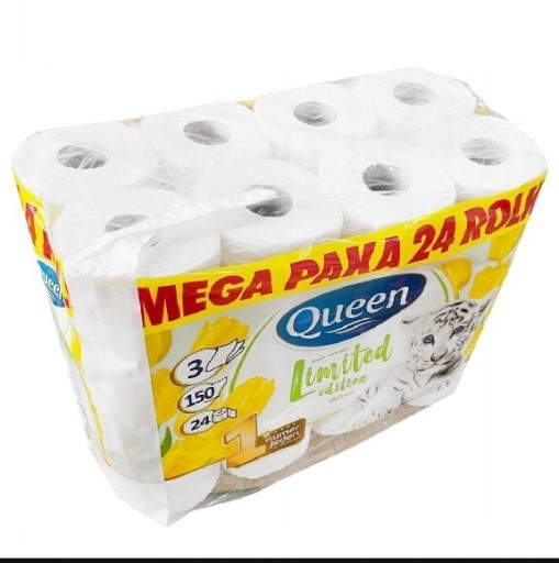 Zdjęcie oferty: Queen 24 rolki MEGA PAKA- papier toaletowy