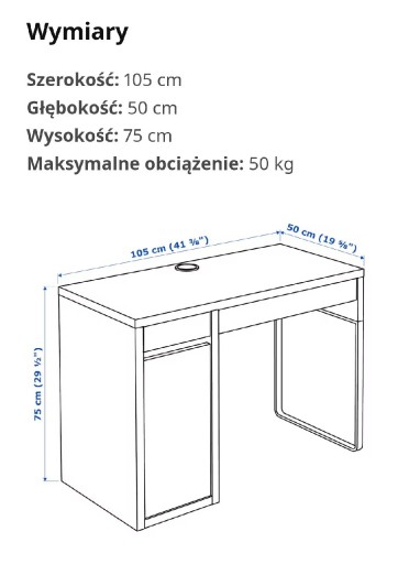 Zdjęcie oferty: Biurko Micke Ikea oraz Krzesło ÖRFJÄLL