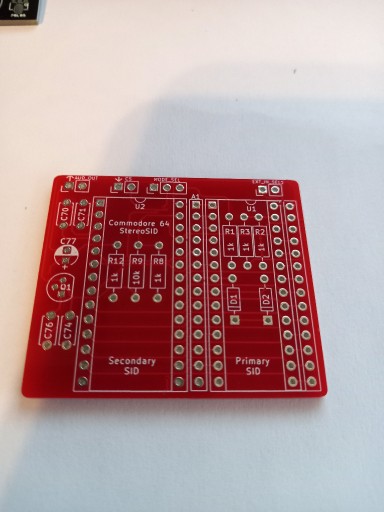 Zdjęcie oferty: Płytka PCB stereo SID, Commodore 64