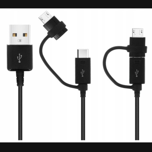 Zdjęcie oferty: Oryginalny Kabel SAMSUNG COMBO EP-DG950 USB-A na USB-C / microUSB 2w1 1,5m