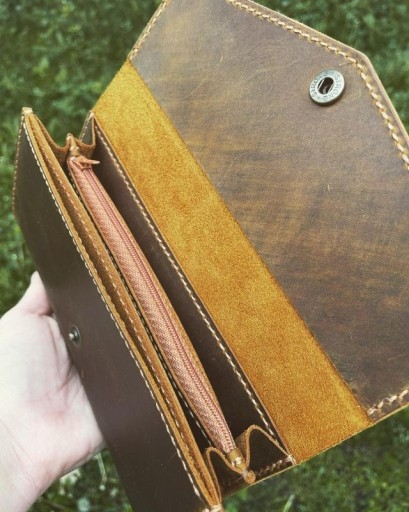 Zdjęcie oferty: Skórzany portfel ręcznie robiony stylowy i oryginy