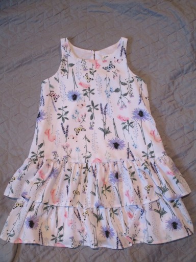 Zdjęcie oferty: Urocza sukienka H&M w kwiatki dla dziewczynki 116 
