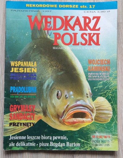 Zdjęcie oferty: Wędkarz Polski  październik 1997