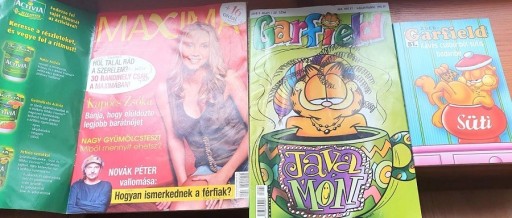 Zdjęcie oferty: Maxima; Garfield-węgierskie czasopismo i 2 komiksy