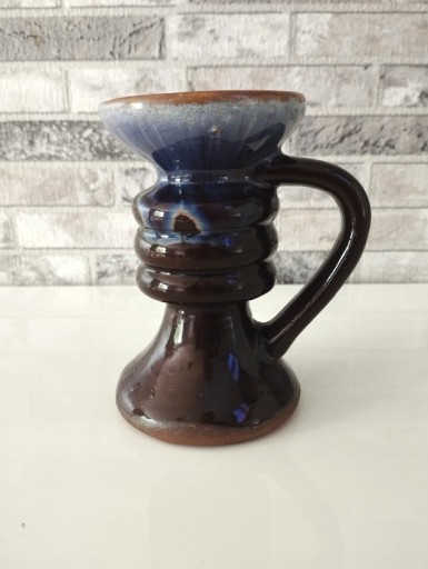 Zdjęcie oferty: Świecznik kaganek ceramiczny vintage 