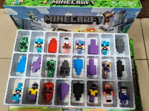 Zdjęcie oferty: Kalendarz adwentowy 24 figurki minecraft dla chłopca 