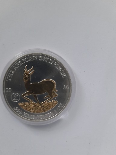 Zdjęcie oferty: Gabon  1000 Francs CFA 2014  Antylopa złocona