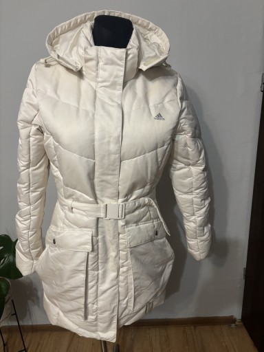 Zdjęcie oferty: Kremowy płaszcz Adidas