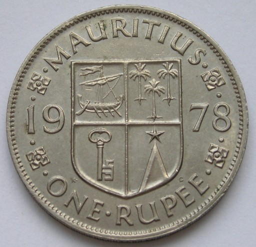 Zdjęcie oferty: Mauritius 1 rupee 1978 - Elżbieta II