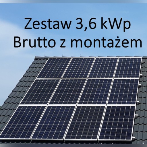 Zdjęcie oferty: Fotowoltaika Zestaw 3,5 kW z MONTAŻEM    Panel PV