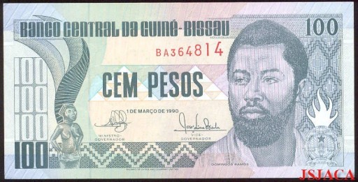 Zdjęcie oferty: GWINEA BISSAU 100 Pesos 1990