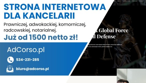 Zdjęcie oferty: Strona internetowa dla kancelarii