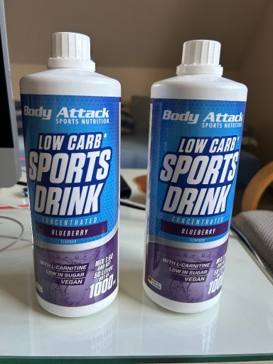 Zdjęcie oferty: Zestaw 2 op. Body Attack Low Carb Sports Drink 1l