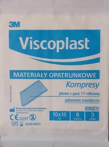 Zdjęcie oferty: Kompresy jałowe Viscoplast 10 cm x10 cm