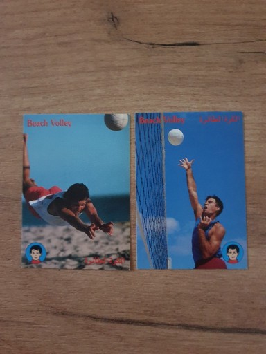 Zdjęcie oferty: Karty sportowe siatkówka plażowa cena za 2 sztuki