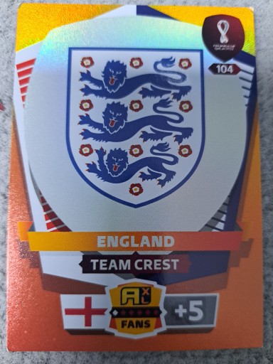 Zdjęcie oferty: FIFA World Cup Qatar 104 Team Crest England