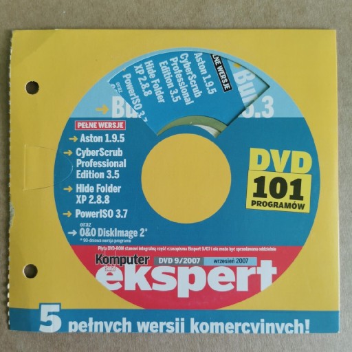 Zdjęcie oferty: Komputer Świat Ekspert 2007 9 DVD