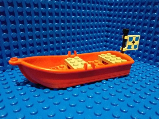 Zdjęcie oferty: Lego łódka łódź czerwona flaga piraci komplet 