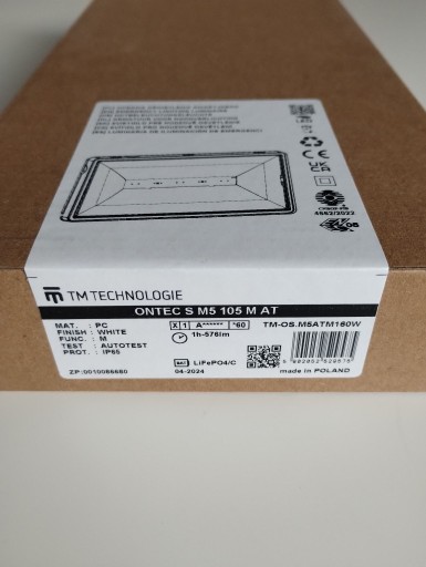 Zdjęcie oferty: Oprawa oświetlenia awaryjnego ONTEC S M5 105 M AT