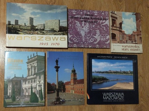 Zdjęcie oferty: 5x album Warszawa Wilanów Stare Miasto Zamek 