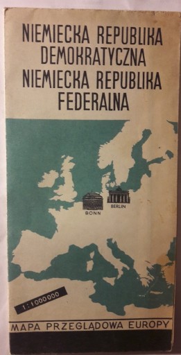 Zdjęcie oferty: NRD mapa przeglądowa Europy 1967