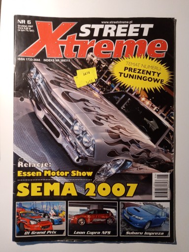 Zdjęcie oferty: Magazyn Street Xtreme Nr 6 Grudzień 2007 Tuning