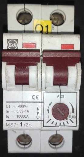 Zdjęcie oferty: WYŁĄCZNIK SILNIKOWY TERMICZNY F&G MS7 -1/2p