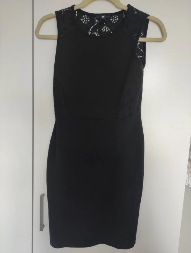 Zdjęcie oferty: Sukienka H&M mała czarna koronkowa xs