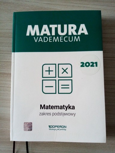 Zdjęcie oferty: Matura 2021 Matematyka Vademecum Zakres Podstawowy