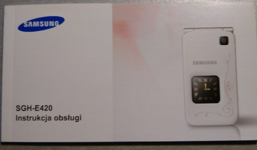 Zdjęcie oferty: Instrukcja obsługi Samsung SGH-E420.