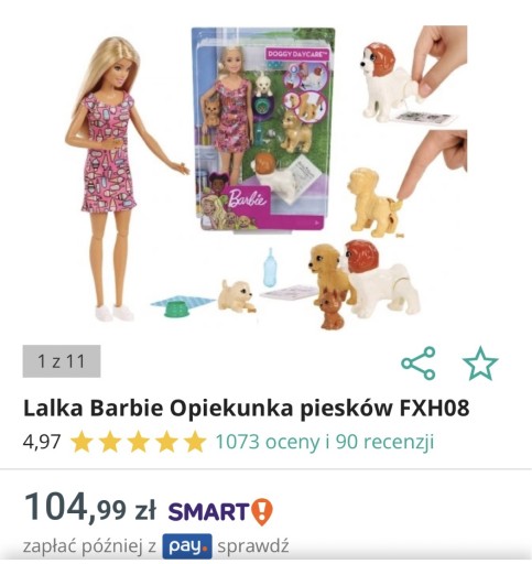Zdjęcie oferty: Barbie opiekunka piesków