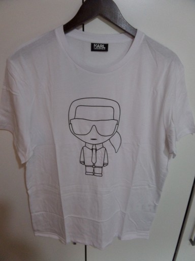 Zdjęcie oferty: KOSZULKA T-SHIRT KARL LAGERFELD DUŻE LOGO NOWA L !