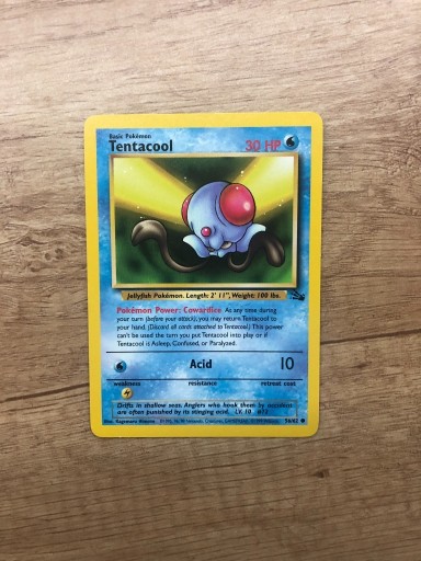 Zdjęcie oferty: Karta Pokemon Tentacool Fossil 56/62