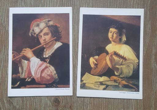 Zdjęcie oferty: Dwie pocztówki z Caravaggio i Orazio