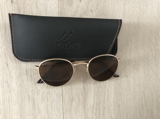 Zdjęcie oferty: Okulary lenonki Montana Eyewear brązowo - złote