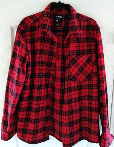 Zdjęcie oferty: Koszula w kratę czarno-czerwona Sinsay XL flanela