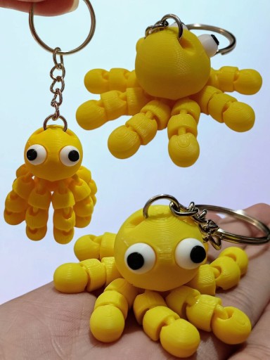 Zdjęcie oferty: Brelok Breloczek do kluczy lub plecaka OŚMIORNICA DRUK 3D FLEXI