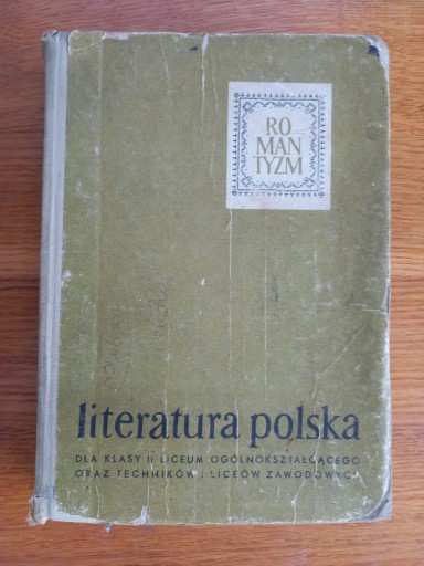 Zdjęcie oferty: Ksiązka Literatura polska Romantyzm