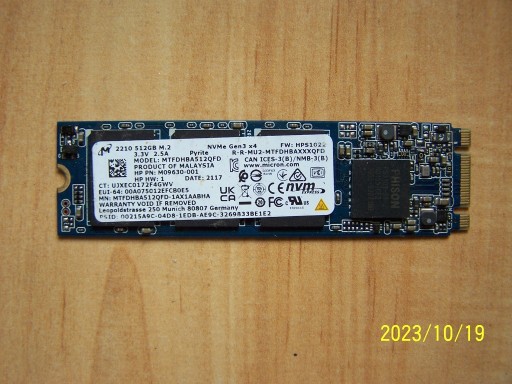 Zdjęcie oferty: Dysk SSD M2 Micron  512GB