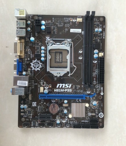 Zdjęcie oferty: Płyta główna MSI H81M-P33 LGA1150 mATX