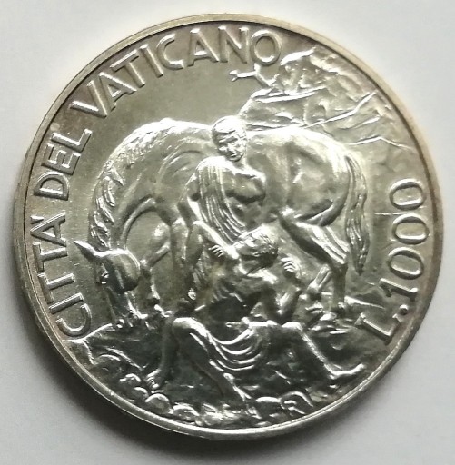 Zdjęcie oferty: 1000 lirów Watykan 1994, Miłosierny Samarytanin