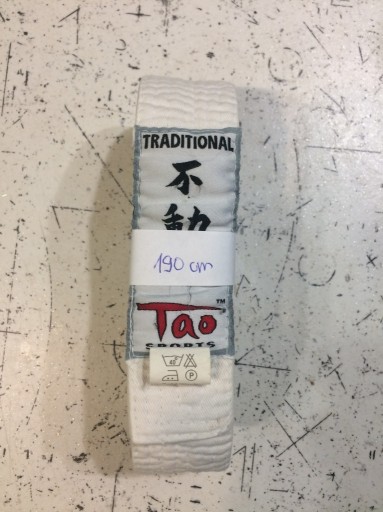 Zdjęcie oferty: Tao Sports obi pas biały 190 cm karate, judo 