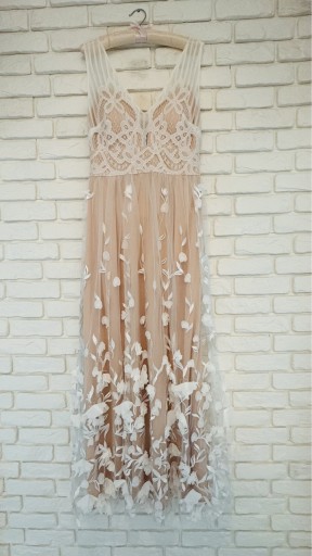 Zdjęcie oferty: Suknia slubna boho sukienka koronka liscie kwiaty
