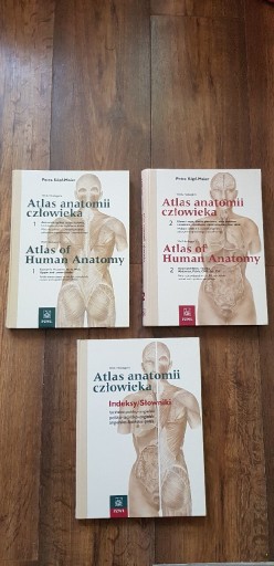 Zdjęcie oferty: Atlas anatomii człowieka 3 tomy Klopf-Maier. 