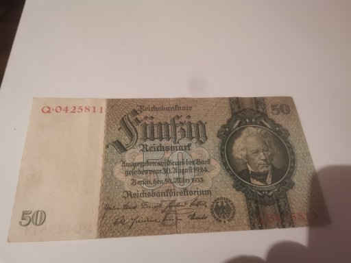 Zdjęcie oferty: Banknot 50 Marek 1933 rok