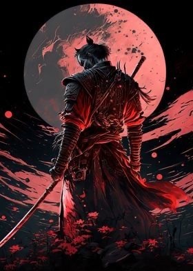 Zdjęcie oferty: Zestaw 3x Diamentowy Obraz Japoński Samuraj 70x50 cm