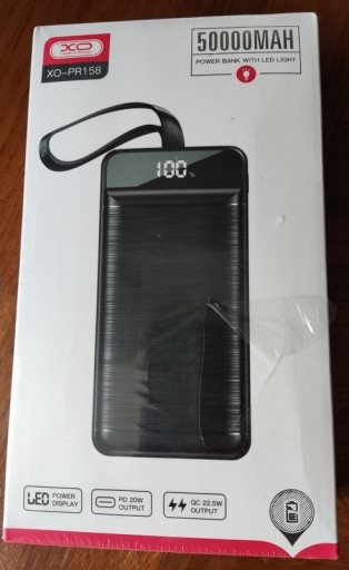 Zdjęcie oferty: Powerbank XO-PR 158  50000 mAh czarny